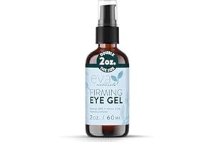 Eva Naturals Eye Gel for Dark Circles, Bags & Puffiness – Anti-Aging Serum with Peptides, Hyaluronic Acid & Botanicals – Firming Under Eye Treatment for Wrinkles, Fine Lines & Tired Skin – 2 oz