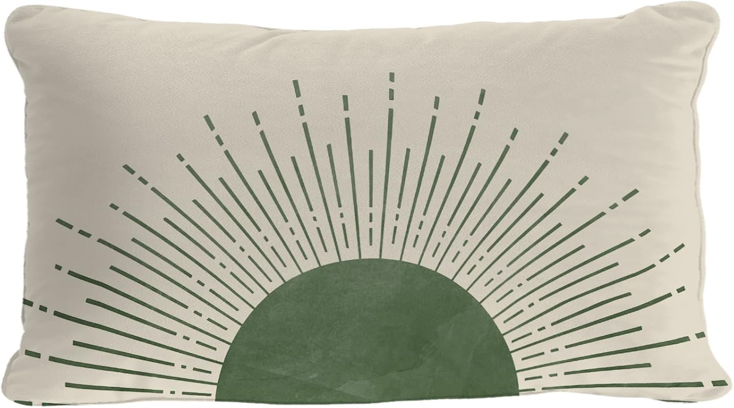 Photo 1 of OGILRE Boho Green Sun Throw Pillows 12x20 Inch,Bedroom Decor Throw Pillow Cover for Dorm Bed Soft Home Couch,Green Decorative Lumbar Pillows for Bed Chairs
