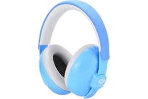 Hocazor HZ002 Baby Ear Protection, Noise Cancelling Headphones for Babies and Toddler 3 Months up to 24 Months, Baby Earmuffs for Fireworks, Sleeping, Concerts, Plane - Blue