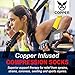 Copper Compression Gear Premium Knee High Socks - 100% Guaranteed- Best Copper Recovery Support Socks for Calf or Shin Splints, Swollen Feet, Running Support Stabilizer for Men and Women (Size 9.5-12)