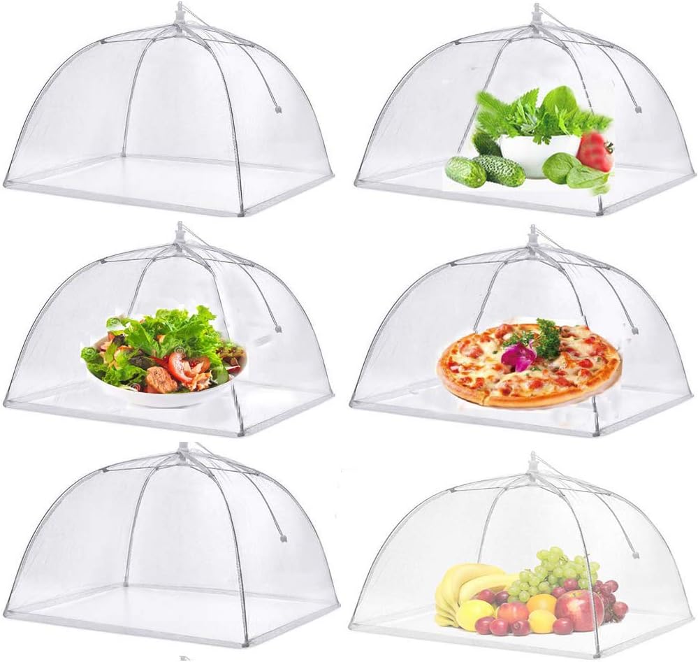 (6 Pcs) PopUp Mesh Food Covers Tent Umbrella For Outdoors