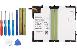 E-YIIVIIL EB-BT585ABA EB-BT585ABE Replacement Battery Compatible with Samsung Galaxy Tab A 10.1 2016 TD-LTE,Galaxy Tab E 10.1,SM-P580,SM-T585,SM-T585C,SM-T580,SM-T587P with Toolkit