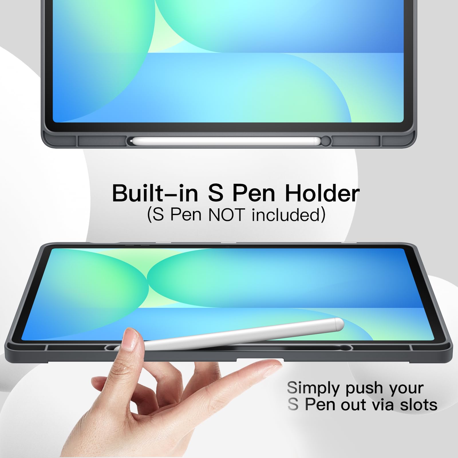 Case for Samsung Galaxy Tab S10 FE Plus/S10 FE+ 13.1-Inch with S