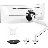 17-57 inch Ultrawide Monitor Arm - PUTORSEN, up to 59.4 lbs, Heavy Duty Monitor Arm for Flat/Curved Monitor and TV with VESA 
