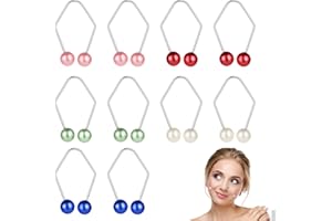 LARREL 10 Pcs Dimple Maker for Cheeks, Skin-Friendly Antioxidant Dimple Smile Trainer Colorful Natural Cheeks Face Exerciser for Create a Beautiful Smile (5 Colors)