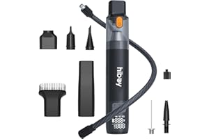 Car Vacuum Cordless and Tire Inflator Portable Air Compressor 2 in 1, 2X Faster Inflation, 150PSI Cordless Air Pump with 1200