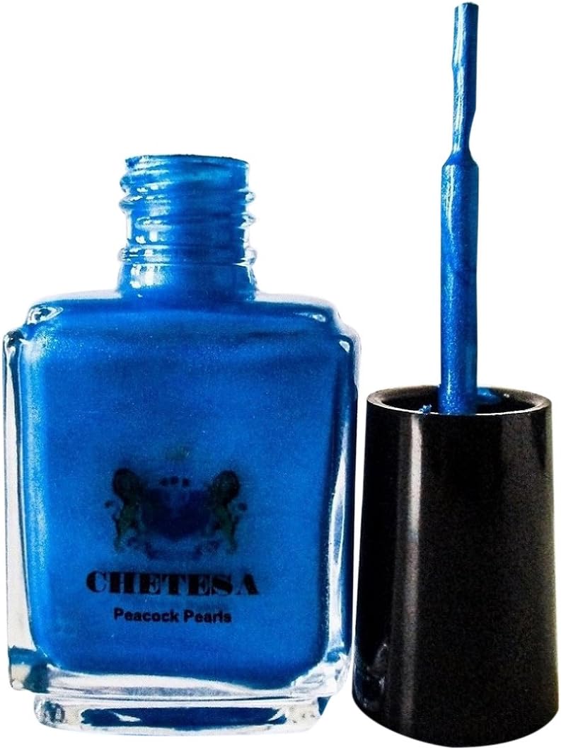CHETESA Gems Collector Nail Lacquer Non-Toxic, Peacock Pearls.43 oz