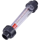 Rotameter, Flow Meter Water Flow Meter Plastic Tube Type 25-250L/H Instantaneous Water Flow Meter Flowmeter