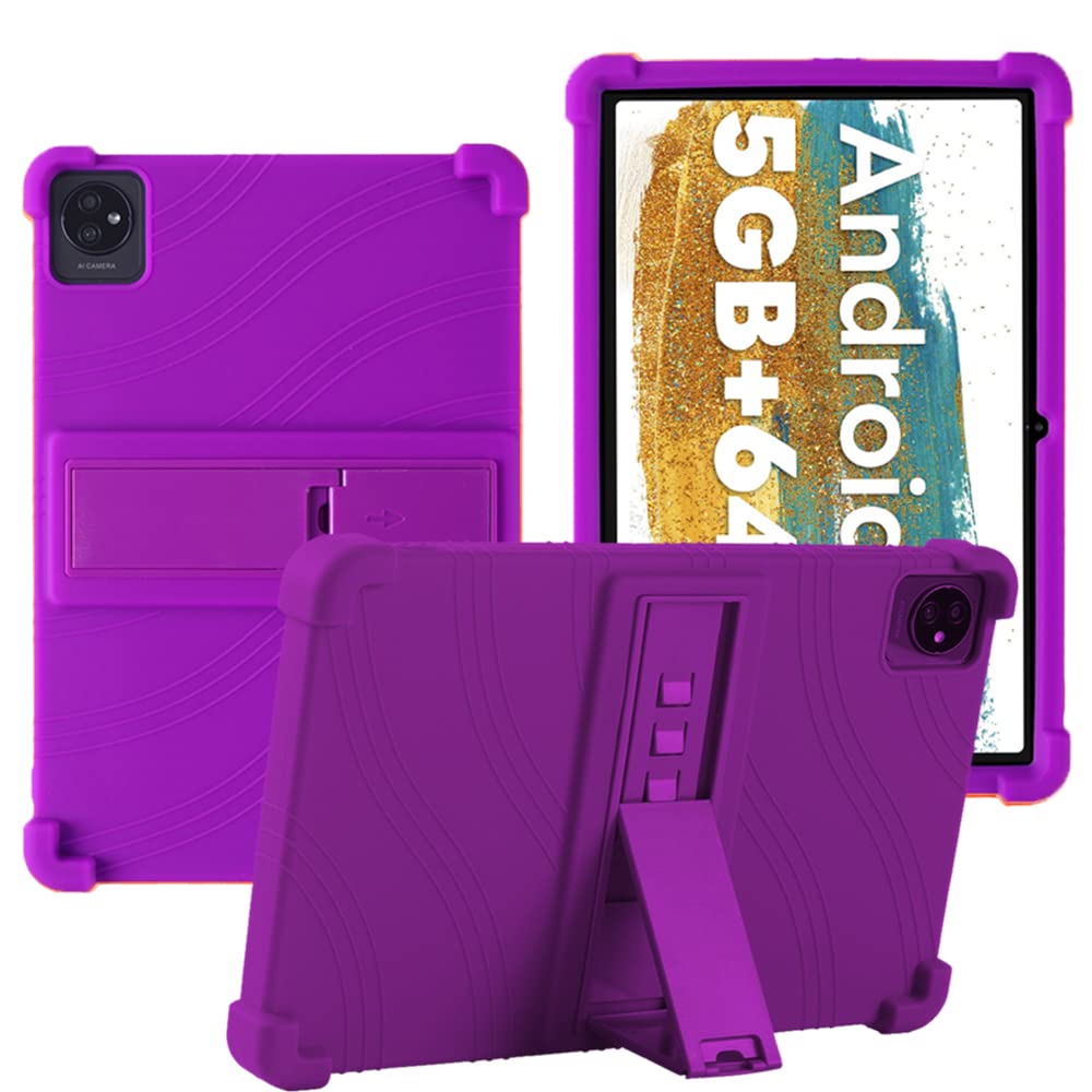 YHFZR Case for Blackview Tab 7 WiFi, Soft Kid Friendly Light Weight Build in Kickstand Protective Case for Blackview Tab 7 WiFi Tablet 10 Inch, Purple