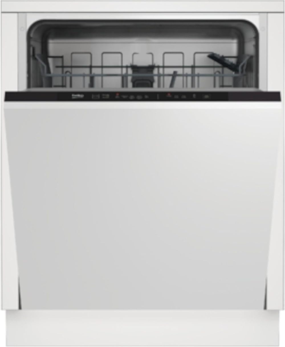 Beko DIN15X20 Full-size Integrated Dishwasher Black Control 13 Place