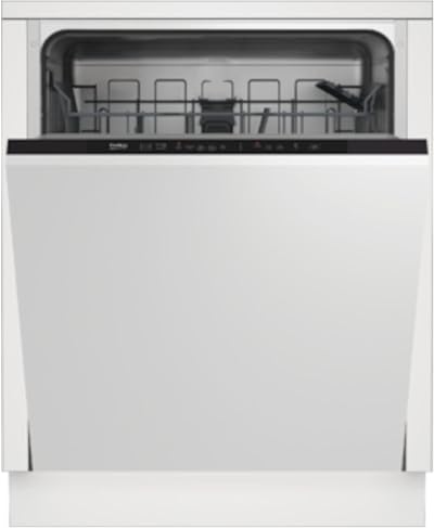 Beko DIN15X20 Full-size Integrated Dishwasher Black Control 13 Place