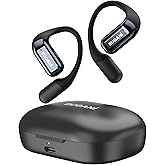 BUGANI Open Ear Headphones Wireless Bluetooth 5.2, 32H Playtime Fast Charging Waterproof Sport Earbuds with ENC Mic for Running, Workout, Cycling