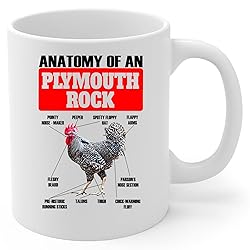 Lovesout Funny Plymouth Rock Chicken Rooster