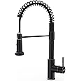 GIMILI Oil Rubbed Bronze Kitchen Faucet with Pull Down Sprayer Single Hole Stainless Steel Sink Faucet, Suitable for Farmhouses, RV, Laundry Room, Outdoor, and Campers. Llave para fregadero de cocina