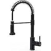 GIMILI Oil Rubbed Bronze Kitchen Faucet with Pull Down Sprayer Single Hole Stainless Steel Sink Faucet, Suitable for Farmhouses, RV, Laundry Room, Outdoor, and Campers. Llave para fregadero de cocina