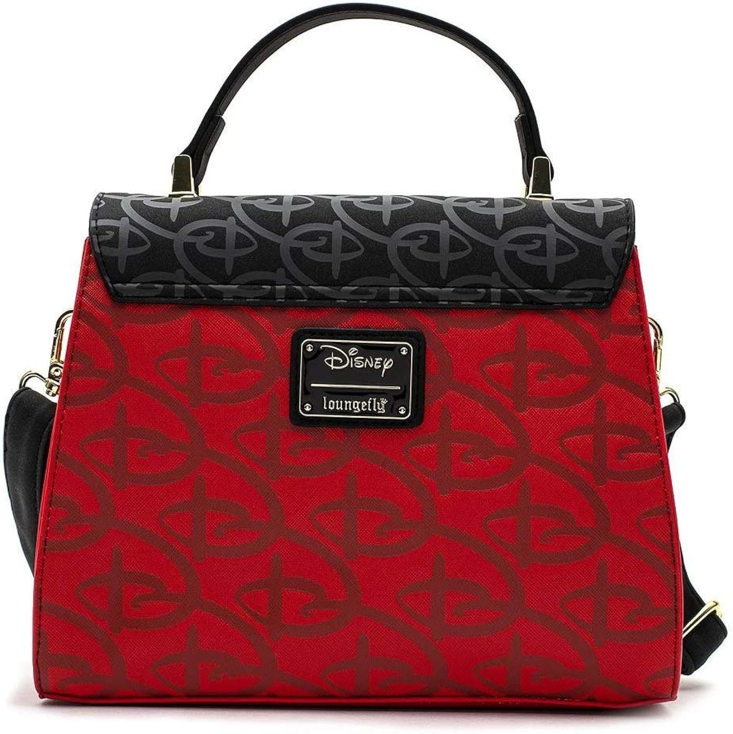 red and black purse