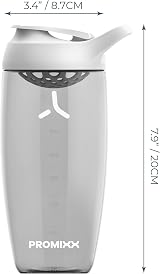 Promixx Pursuit Protein Shaker Bottle 700ml Arctic White view 5
