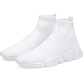 Casbeam Men's Running Knit Comfortable Lightweight Breathable Casual Sports Shoes Fashion Sneakers Slip-On Walking Shoes