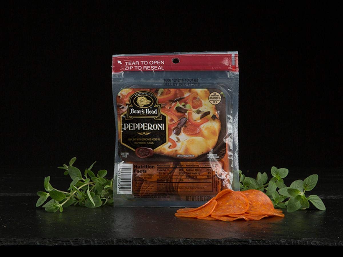 Boar's Head Pepperoni Slices Variety Pack / Pack Of 4 Grocery & Gourmet Food
