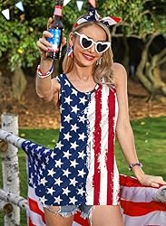 For G and PL 4th of July Women's Red White Blue