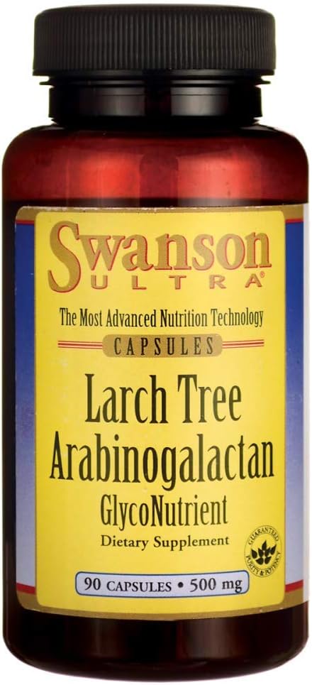 Swanson Larch Tree Arabinogalactan 500 Milligrams 90 Capsules