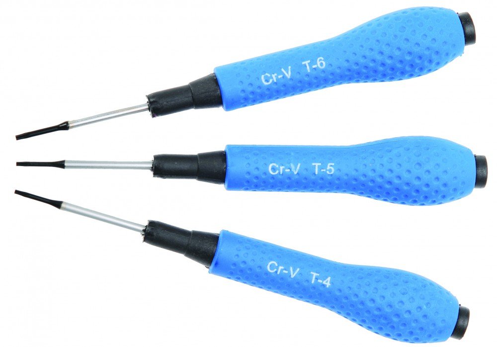 BGS Diy 803 | Precision Screwdriver Set | T-Star (for Torx) T4 / T5 / T6 | 3 pcs.