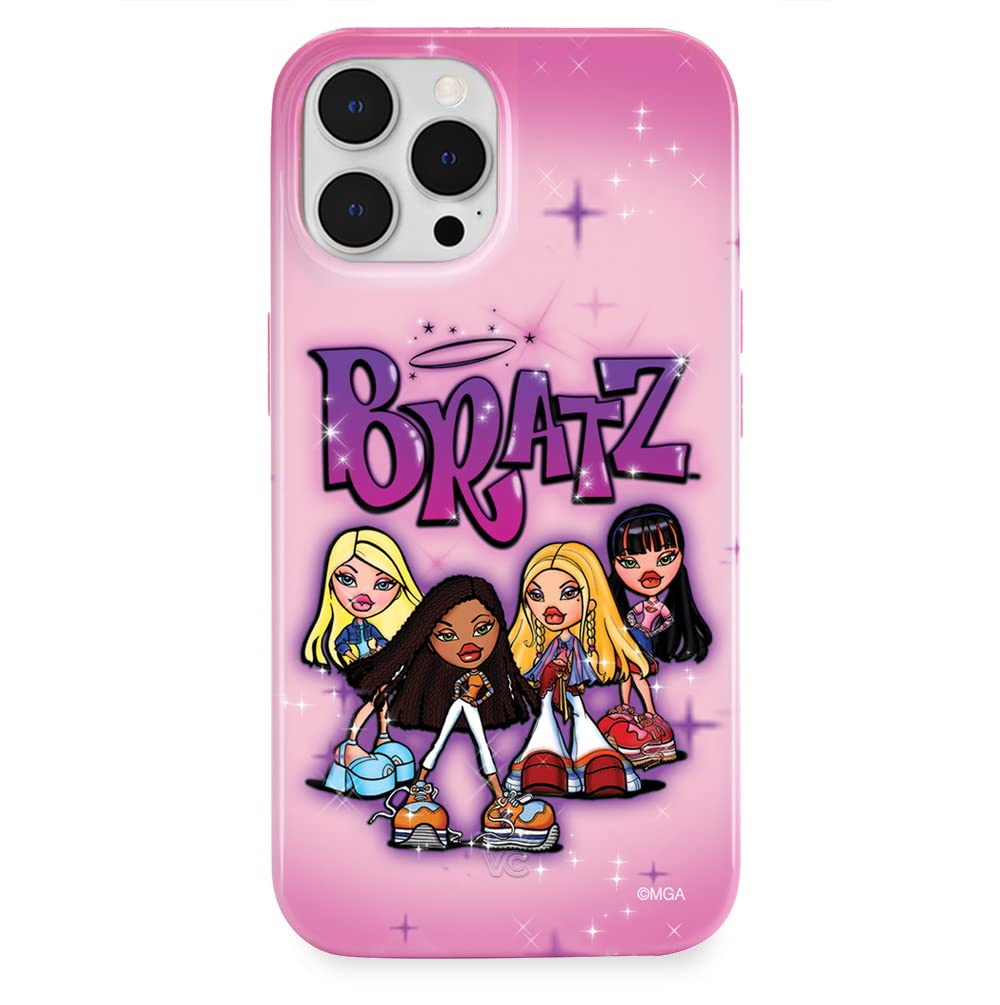 VELVET CAVIAR x Bratz for iPhone 13 Pro Case - Compatible with MagSafe - 10ft Drop Tested - Pink, Airbrush Angels Image