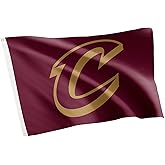 Desert Cactus Cleveland Cavaliers Flag NBA 100% Polyester Indoor Outdoor 3x5 feet National Basketball Association Team Flags (New Branding Flag D)