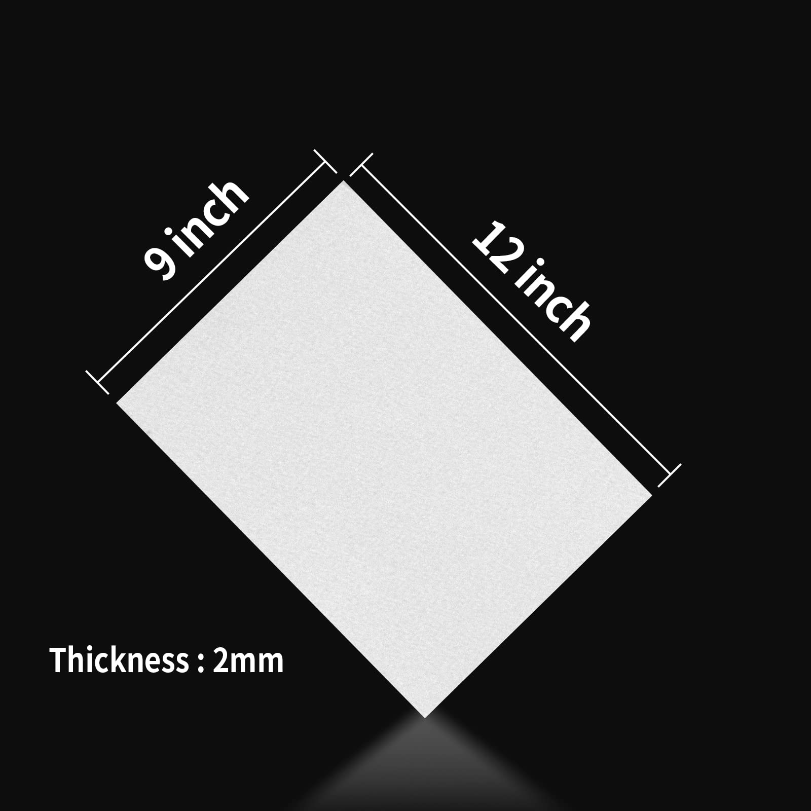 9 x 12 Inch White Foam Sheets Crafts, 2mm Thick. 25 Pack Premium White Foam Papers Set, for Crafting,DIY Project,Classroom, Scrapbooking, 3D Card Making