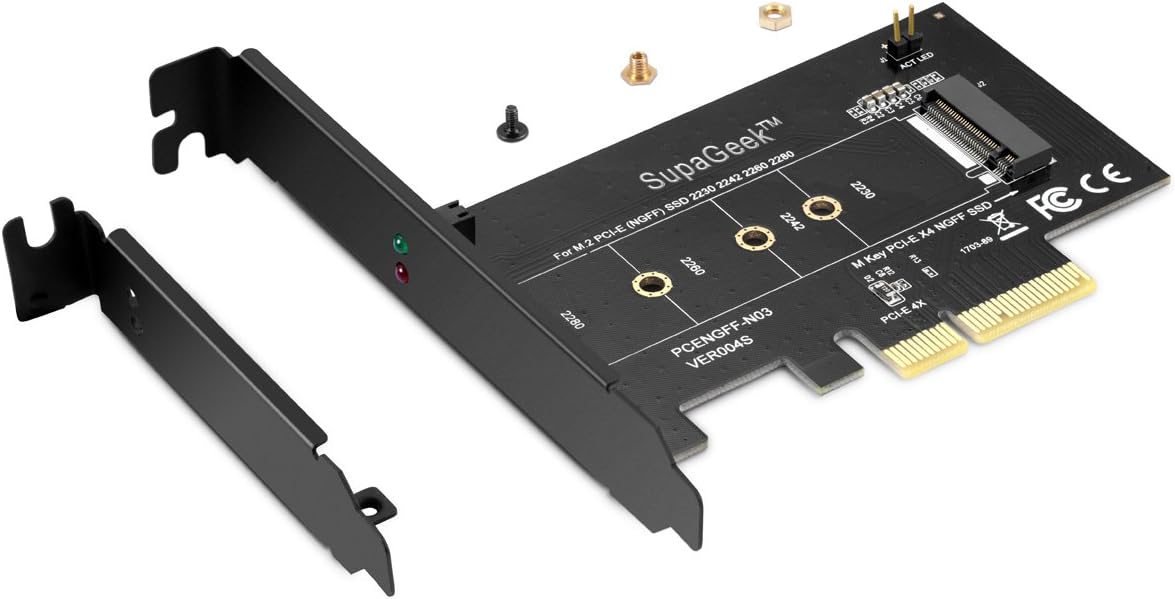 Tarjeta adaptadora M.2 de PCIe SSD a PCIe Express 3.0 x4 ...