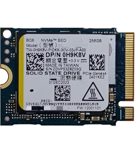 Amazon.com: Kioxia SSD 256GB M.2 2230 30mm NVMe PCIe Gen3 x4