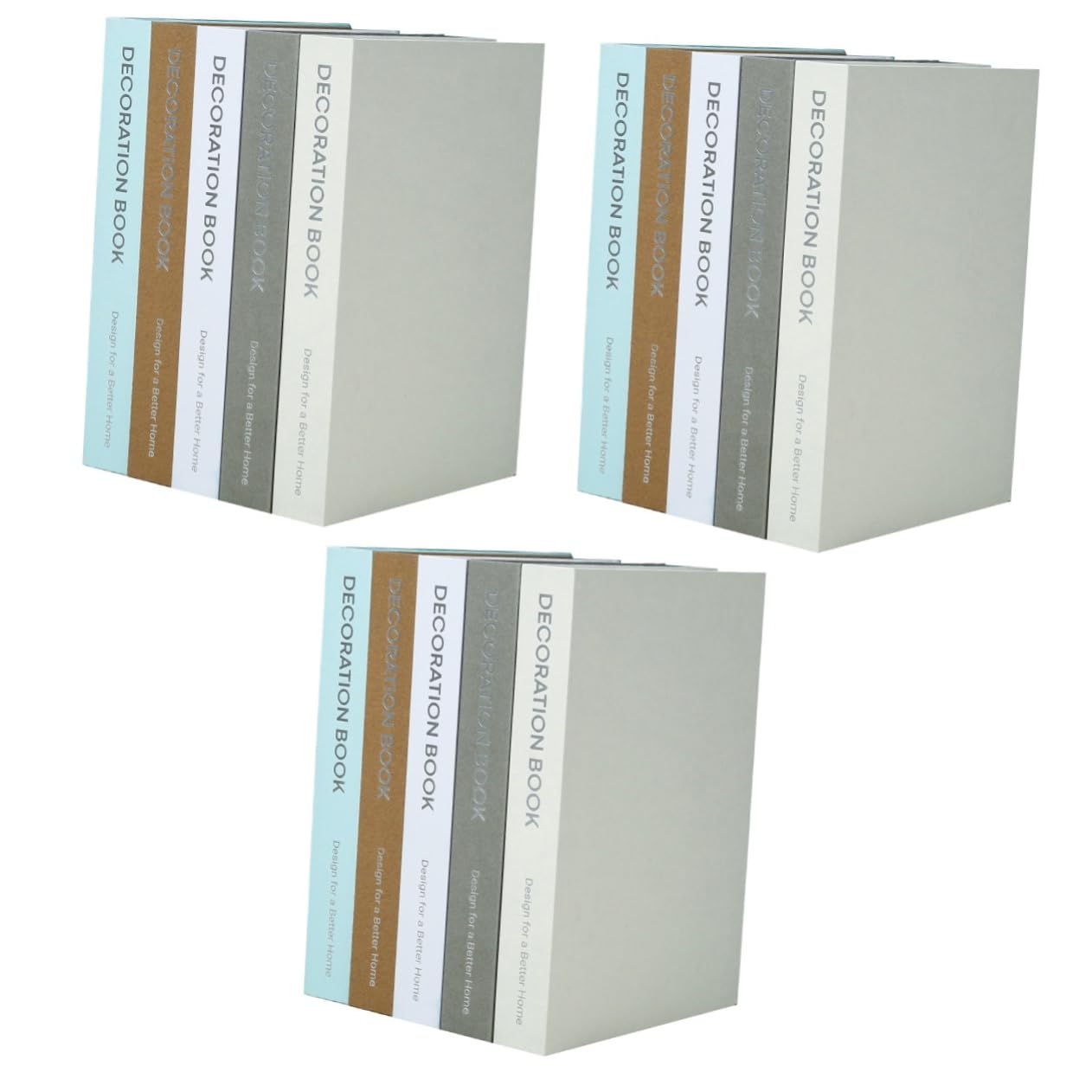 Artibetter 3pcs Fake Book Ornament Shelf Stacked Book False Book Props Desktop Book Decoration Desktop Fake Book Rustic Book Display Book for Decoration Storage Coffee Table Office Book Cover