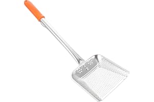 DECHOUS Stainless Steel Mesh Strainer Shovel Long Handle for Fried Food Easy to Clean Kitchen Utensil