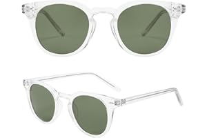 Dollger Polarized Round Sunglasses for Women Classic Retro Design Womens Trendy Style UV Protection Small Lens