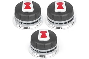 TERGTIRY 3 Pieces New Upgraded 88848 Gas Grill Burner Knobs Compatible with Weber Genesis Grill Parts (2011-2016) Series Better Than OEM Quality