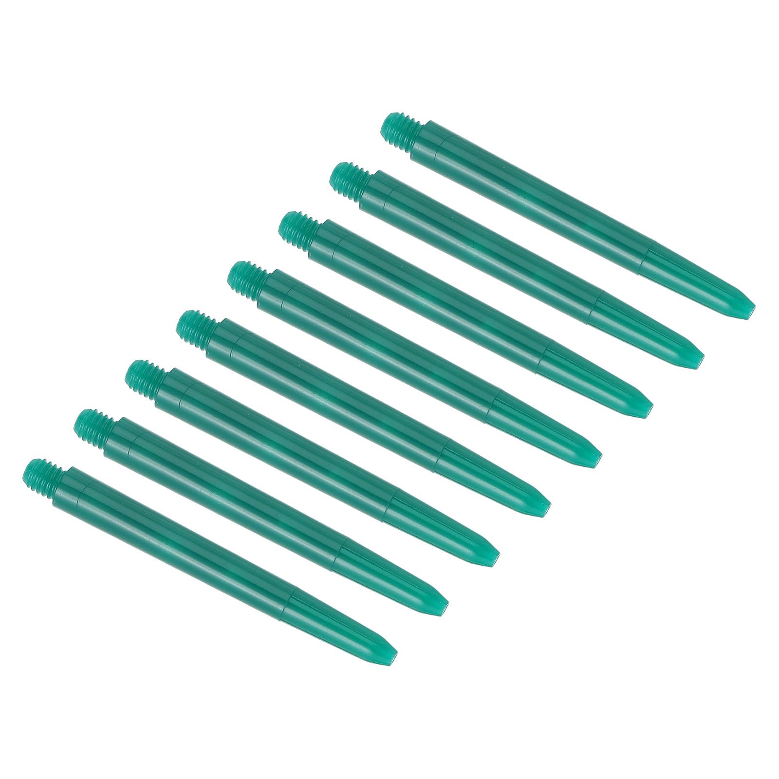 PATIKIL 53mm Plastic Dart Shafts, 50 Pack Medium 2BA Thread Dart Stems Dart Accessories, Green