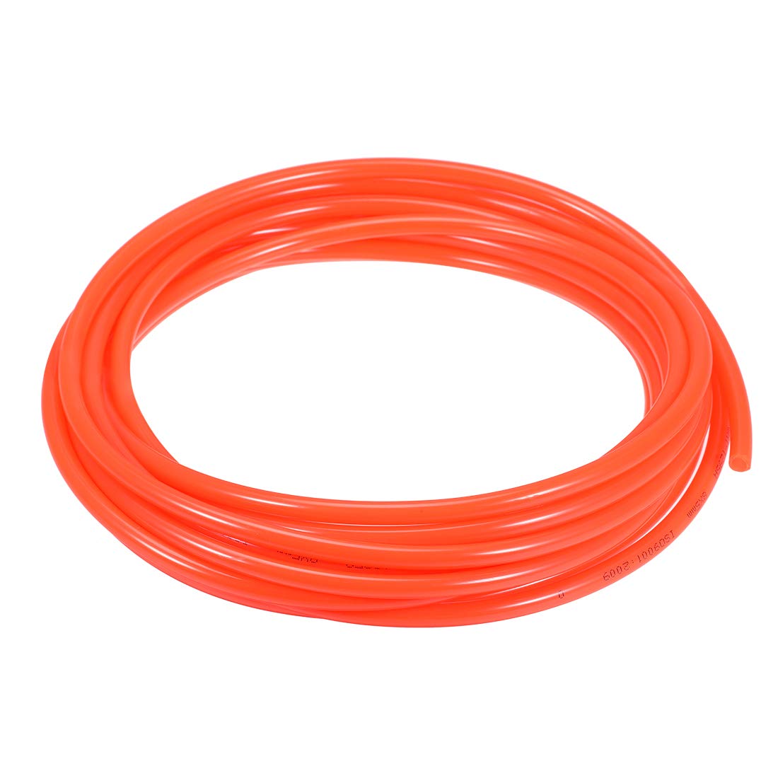 sourcing map Pneumatic Air Tubing, 8mm OD x 5mm ID 7m (275 Inch) PU Polyurethane Air Compressor Tubing Hose Pipe Orange