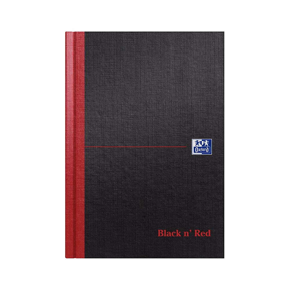 Oxford Black n' Red A5 Hardback Casebound Notebook, Ruled with A-Z Index, 192 Page, 1 Notebook โ image 1