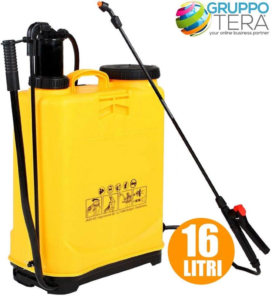 TECNOSPRAY POMPA A SPALLA 16 LT; Z16T LANCIA E POMPANTE OTTONE