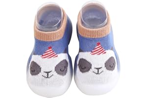 HOVELL Toddler Baby Sock Shoes Infant Boys Girls Non Slip Floor Slipper Soft First Walking Shoes for Starter