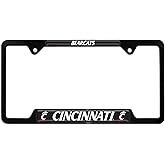 University of Cincinnati Bearcats Metal License Plate Frame (Bearcats (Black Frame))