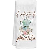 Voatok Abuelita Gifts, Abuelita Kitchen Towels, Abuelita Abuela, Grandma Kitchen Dish Towels, Grandma Gifts from Grandchildren, Abuelita Hand Towels for Bathroom Kitchen, 16x24