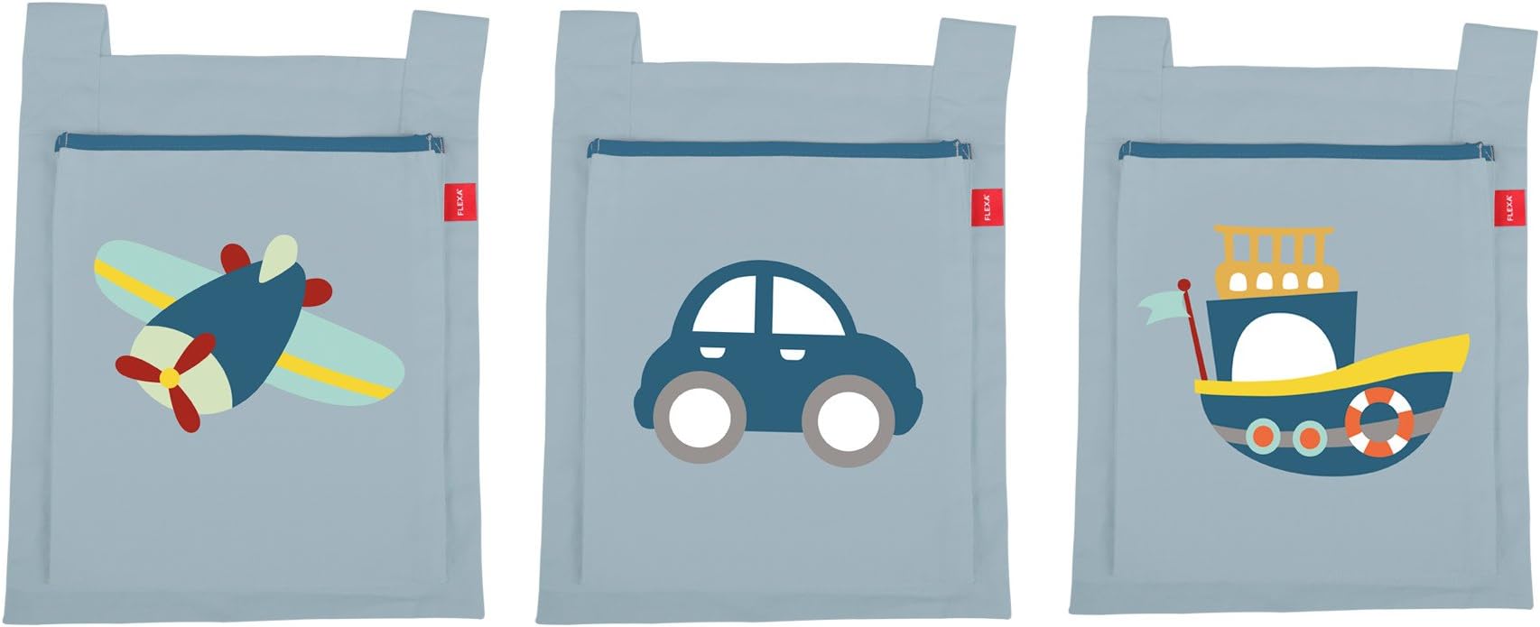 Flexa Transport Bed Pockets, Set of 3 (28cm x 40cm)