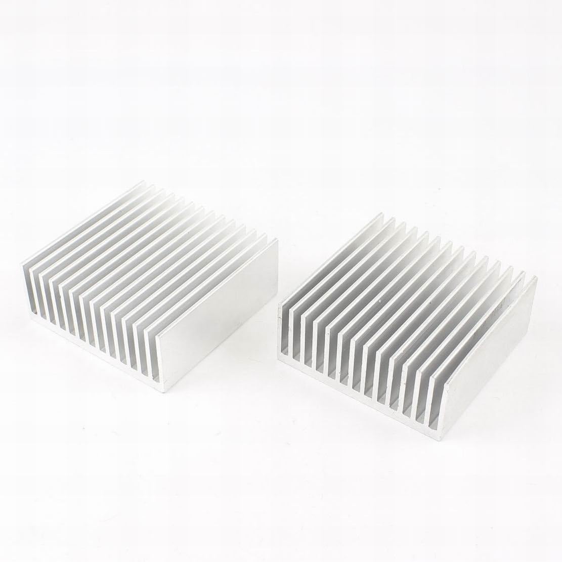 MariaP Aluminum Chipset Heatsink Heat Diffuse Dissipation Cooling Fin 50mm x 50mm x 20mm 2pcs