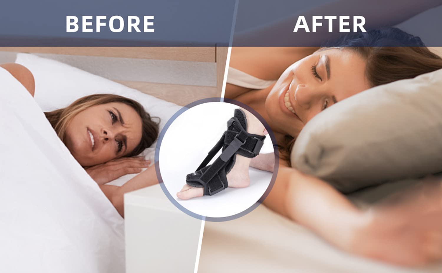 2021 New Upgraded Plantar Fasciitis Splint Night, Plantar Fasciitis Support, Ankle Brace Foot Brace, Foot Drop, Achilles tendoniti Black: Industrial & Scientific