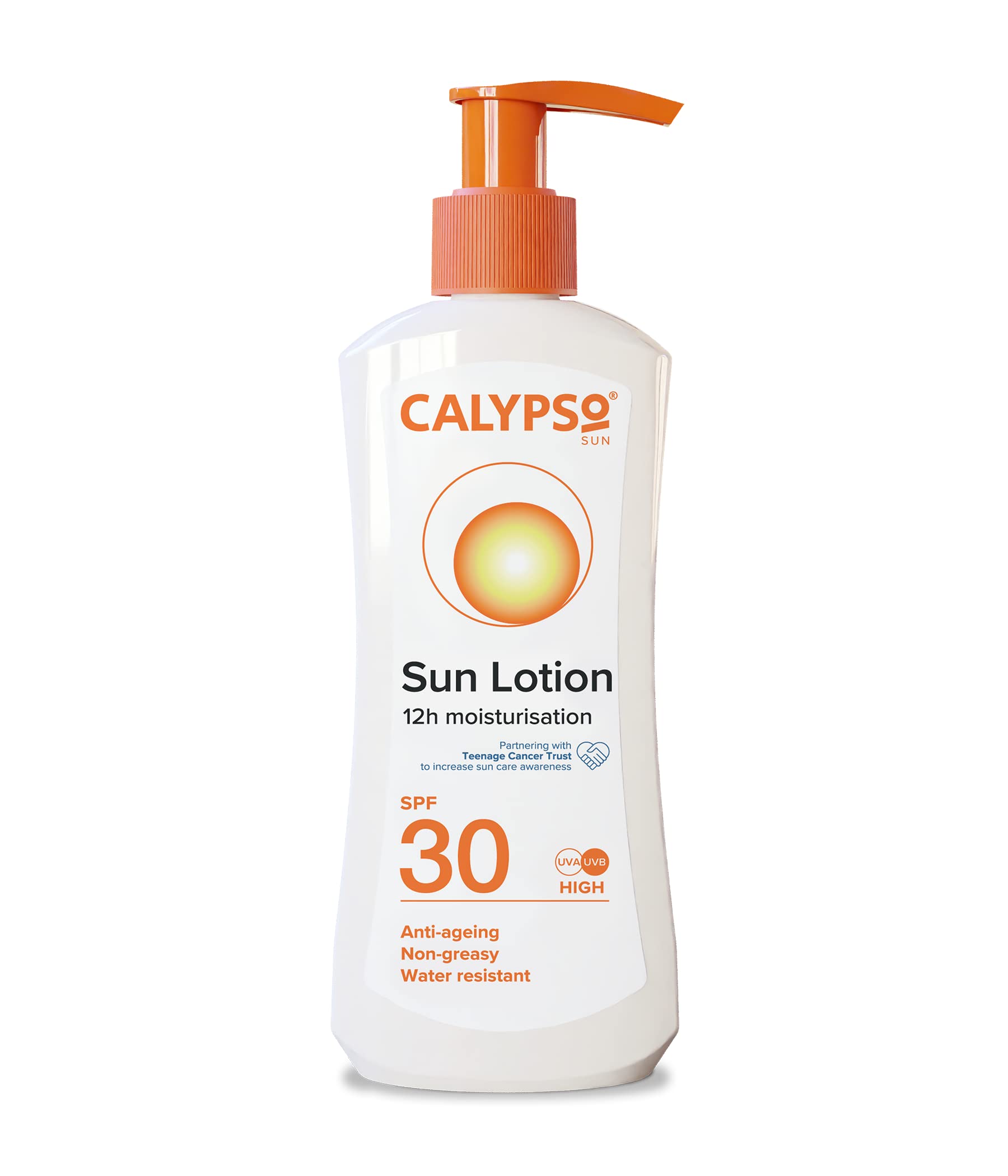 Calypso Sun Lotion SPF30, 24 hours Moisturisation, Anti Ageing, Water Resistant, 200ml