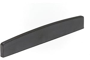 GRAPH TECH GUITAR LABS PT-9000-00 : Black TUSQ XL Acoustic Saddle Blank 1/8"