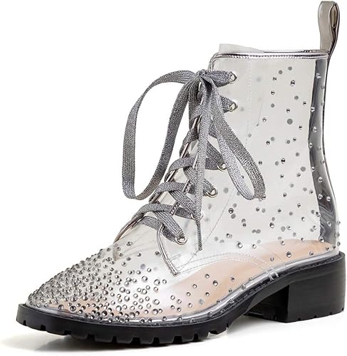 transparent ankle boots