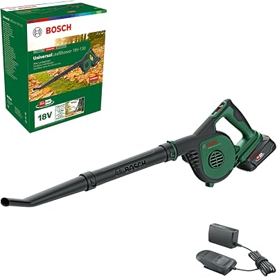 Bosch UniversalLeafBlower 18V-130 Cordless Leaf Blower with 2.5Ah Battery