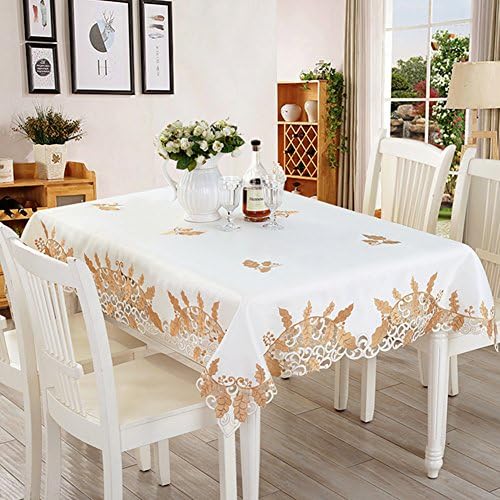 European Table-cloth,Chair Covers Embroidered Tablecloth,Fabric Tablecloth Dining Chair Package Cushion-A 85x85cm(33x33inch)